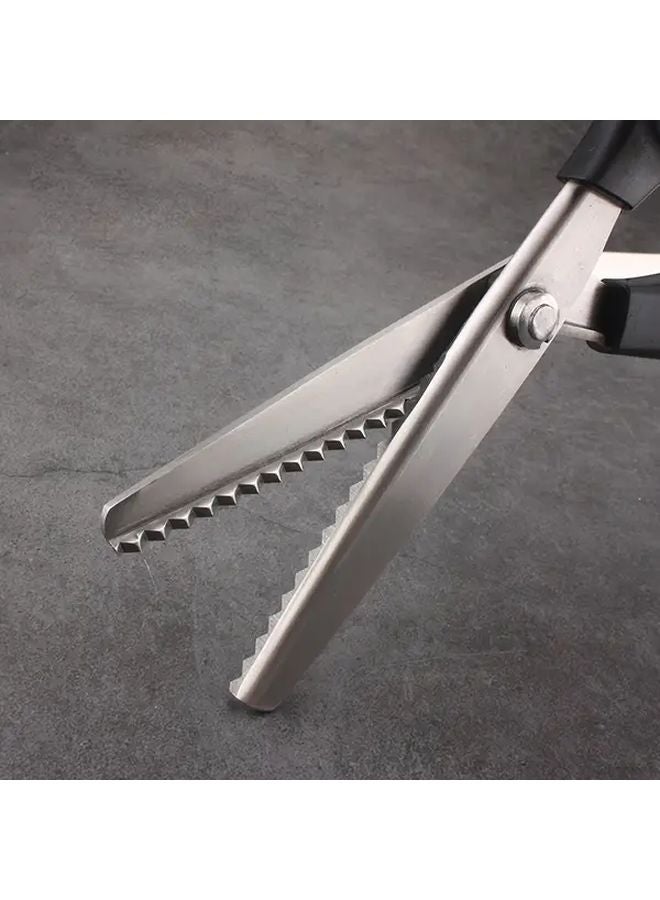 Toothbrush Cutter Scallop Edge Shears Stainless Steel Fabric Lace Trimming Scissors For Sewing Craft DIY - Image 4
